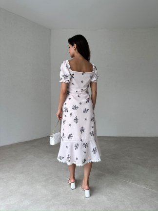 MOVETTA Midi Elbise 7878 - Pudra - 3