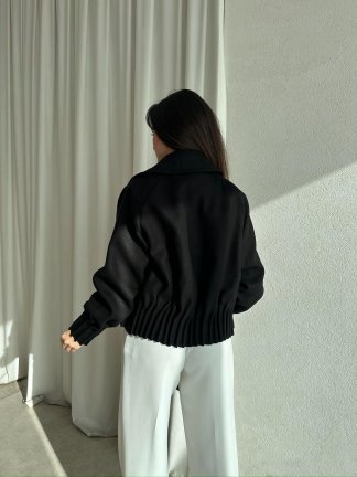 MOYA Kısa Kaşe Ceket 1659 - Siyah - 4