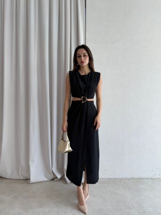 MURPHY Midi Elbise 5753 - Siyah - 3