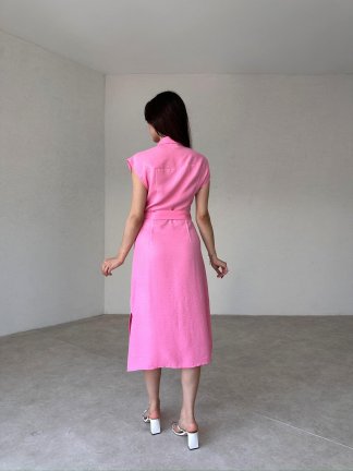 MURWAY Midi Elbise 2150 - Pembe - 3