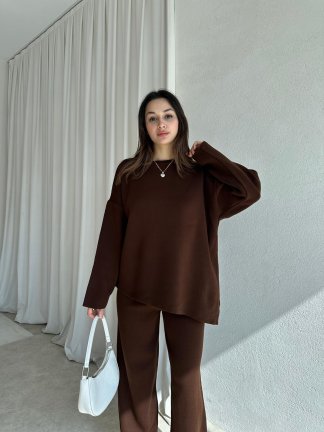 MUSCENT Triko Takım 8442 - Acı Kahve - 1