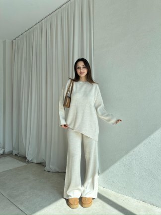 MUSCENT Triko Takım 8442 - Krem - 3