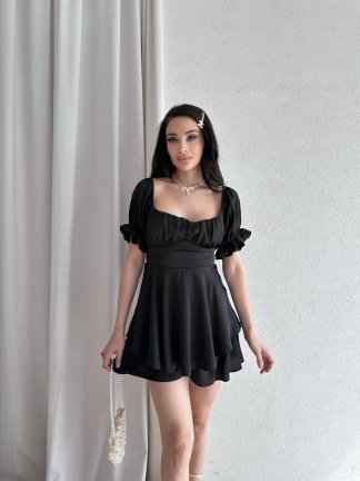 NAGEL Mini Elbise 5772 - Siyah 