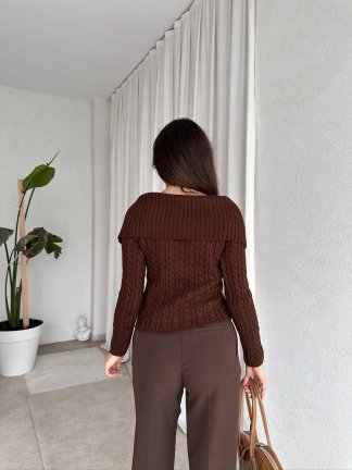 NARCİSSA Kazak 8504 - Acı Kahve - 4