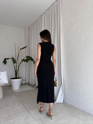 NEMESİS Midi Elbise 8136 - Siyah - 3