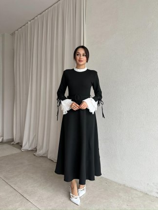 NEPAL Elbise 8359 - Siyah - 2