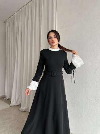 NEPAL Elbise 8359 - Siyah - 3