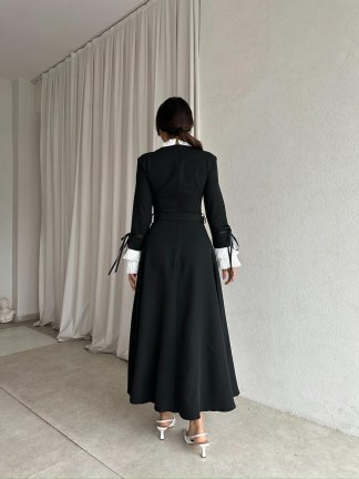 NEPAL Elbise 8359 - Siyah - 4