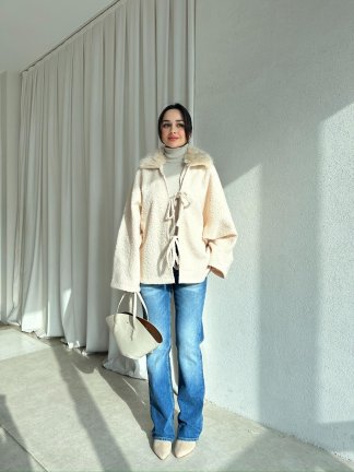 NERA Hırka 8562 - Krem - 2