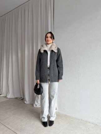 NERO Triko Hırka 8336 - Gri - 4