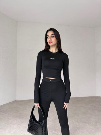 NEW Baskılı Takım 3564 - Siyah - 1