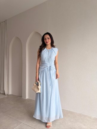 NEWEST Midi Elbise 4963 - Bebe Mavisi - 2