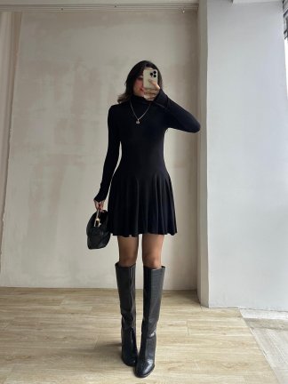 NİA Elbise 8233 - Siyah - 3