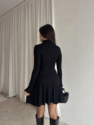 NİA Elbise 8233 - Siyah - 4