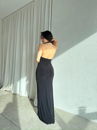 NİNA Elbise 8702 - Siyah - 3