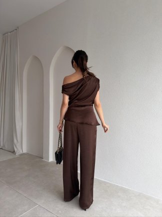  NİVRA Saten Takım 8495 - Acı Kahve - 3