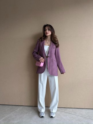 NİWON Ceket 8827 - Pembe - 4