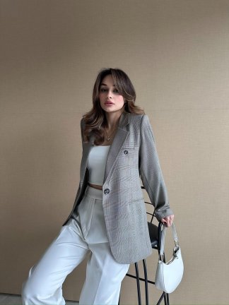 NİWON Ceket 8827 - Kahverengi - 4