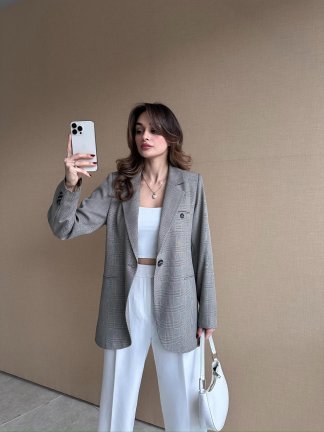 NİWON Ceket 8827 - Kahverengi - 7