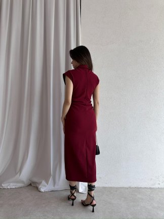 NİXİE Midi Elbise 8659 - Bordo - 5