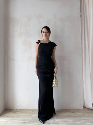 NOBBY Maxi Elbise 5053 - Siyah - 3