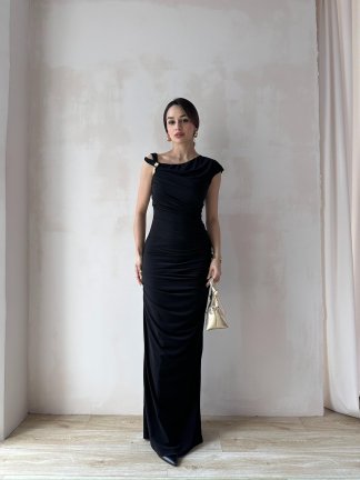 NOBBY Maxi Elbise 5053 - Siyah - 2