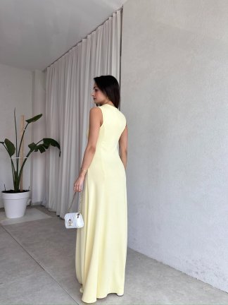 NOLLER Maxi Elbise 6748 - Sarı - 3