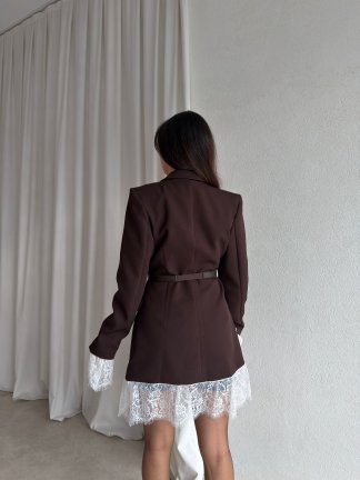 OLDEN Ceket Elbise 8892 - Acı Kahve - 3