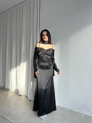 OLİVİA Elbise 8748 - Siyah - 2