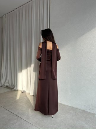 OLİVİA Elbise 8748 - Acı Kahve - 4