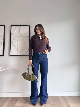 ORİN Kazak 8473 - Acı Kahve - 2