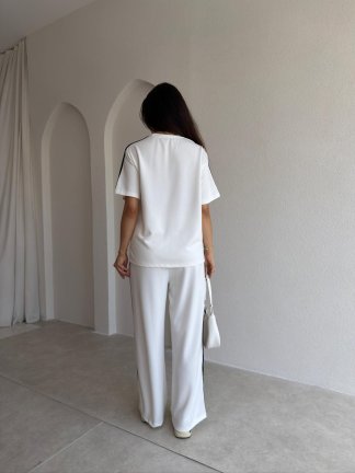 ORLA Şerit Detaylı Takım 3760 - Beyaz - 4