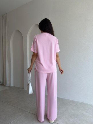 ORLA Şerit Detaylı Takım 3760 - Pembe - 4