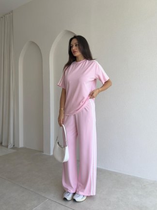 ORLA Şerit Detaylı Takım 3760 - Pembe 