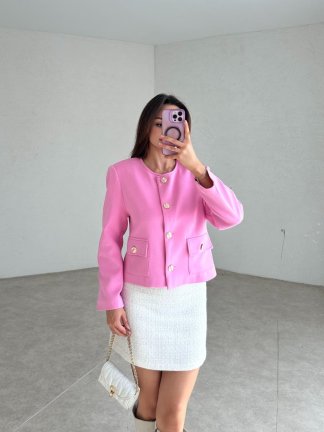 OSWELL Ceket 4002 - Pembe - 4