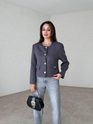 OSWELL Ceket 4002 - Antrasit - 3