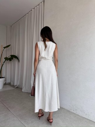 OXFA Maxi Elbise 9219 - Bej - 3