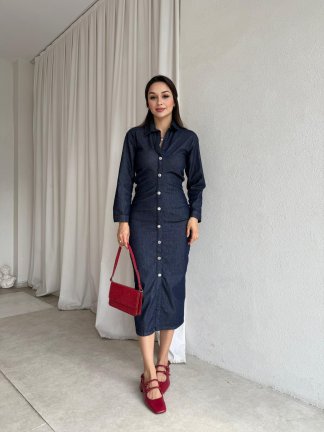 PABLO Elbise 8537 - Mavi - 1