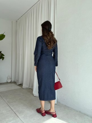 PABLO Elbise 8537 - Mavi - 3