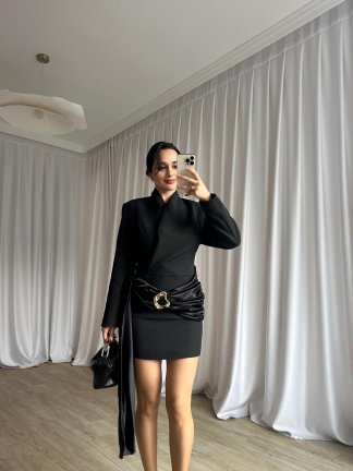 PAELA Elbise 8623 - Siyah - 4