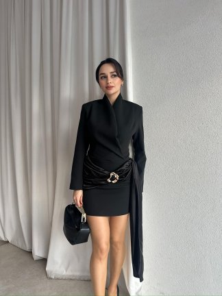 PAELA Elbise 8623 - Siyah 