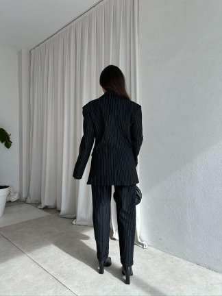  PALVİN Çizgili Takım 8716 - Siyah - 4