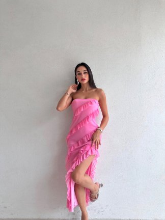 LİSA Elbise 8742 - Pembe - 6
