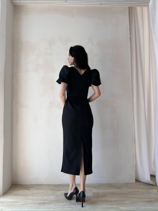 PARİNA Midi Elbise 5031 - Siyah - 3