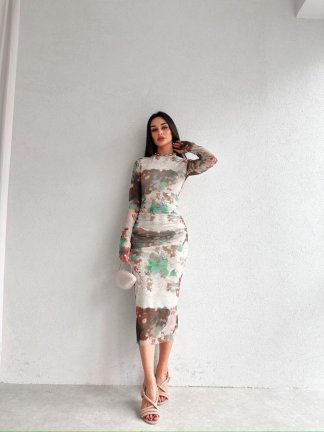 Parmak Geçirmeli Midi JUDAS Elbise 5930 - 2