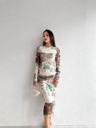 Parmak Geçirmeli Midi JUDAS Elbise 5930 - 1