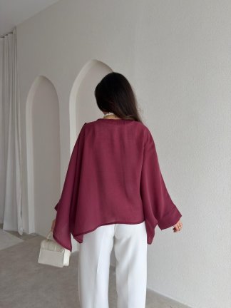 PAVİA Pelerin 6884 - Bordo - 3