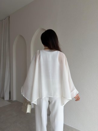 PAVİA Pelerin 6884 - Beyaz - 3