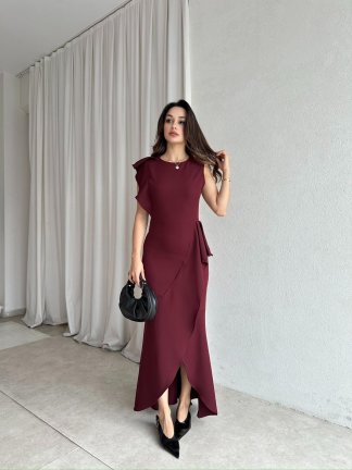 PEDRO Elbise 4578 - Bordo - 1