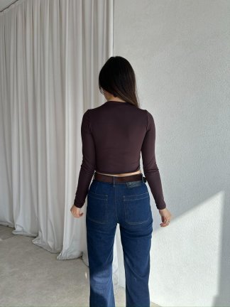 PEGGY Bluz 8503 - Acı Kahve - 3